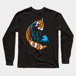 Tribal Red Panda Long Sleeve T-Shirt